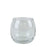 Clear Glass Rolypoly Votive - H6cm