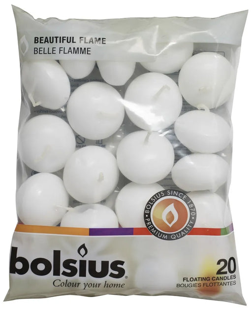 Floating Candles White - Bag of 20
