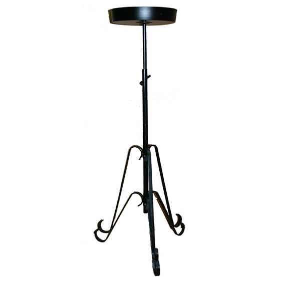 Black Telescopic Bowl Top Stand