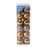 24 Mini Shatterproof  Baubles 3cm - Gold