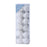 24 Mini Shatterproof  Baubles 3cm - White