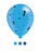 Pack of 8 - Age 1 Blue Mix Birthday Latex Balloons ,10" size