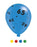 Pack of 8 - Age 65 Multi Colour Birthday Latex Balloons ,10" size