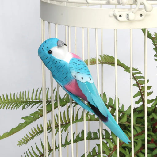 Budgie with Clip - Blue