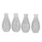 Assorted Vintage Bud Vases Clear - 14cm - One Selected at random