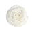 18cm Clip on  Glittered Rose - White