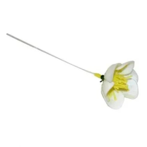 Mini Plastic White Rose on Stem x 19cm - Pack of 144