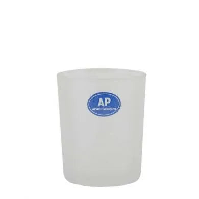 White Frosted Cylinder Votive (H6.5cm)