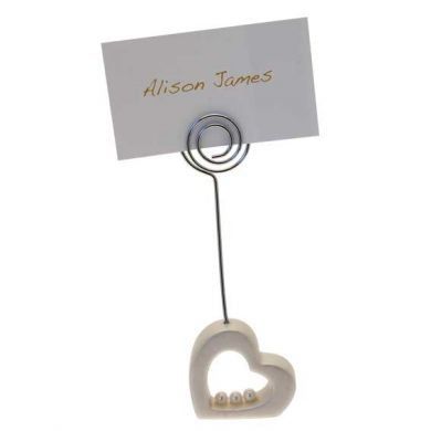 Hearts with Pearls Place Card Holder - discontinued