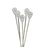 4cm Pear Shaped Head Pins x 144 - White