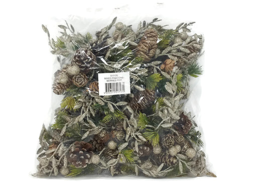 Mixed Pine Cone & Gold Berry Pick  x 18cm - Pack of 12