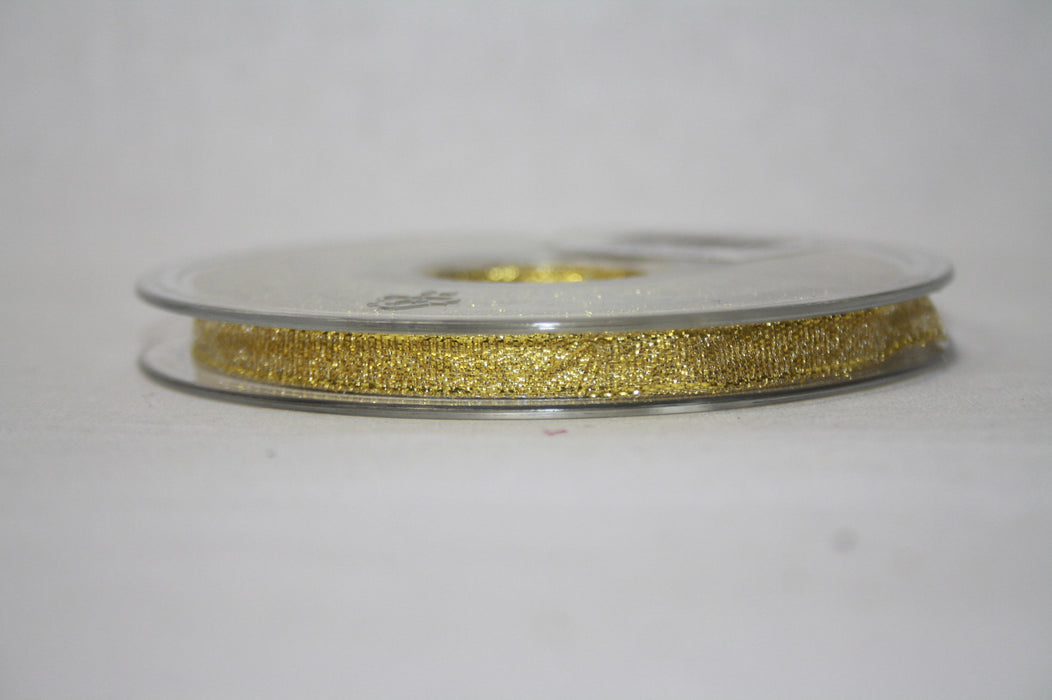 Gold Lurex Sparkle Ribbon 6mm x 20m