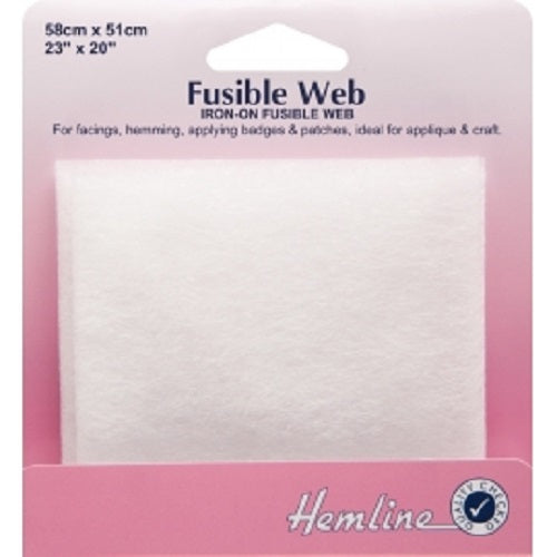 Hemline Iron On Fusible Web 58cm x 51cm