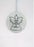 Silver Glass Angel Memorial Christmas Tree Hanger - Dad
