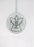 Silver Glass Angel Memorial Christmas Tree Hanger - Nan