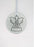 Silver Glass Angel Memorial Christmas Tree Hanger - Son