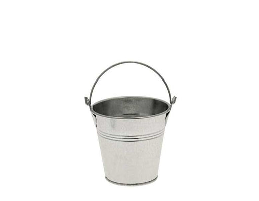 Galvanised Metal Silver Bucket x 8.5cm