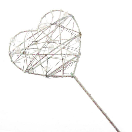 Single Iridescent Heart Wand HW3003