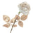 Glittered Single Rose - White (55cm Long)