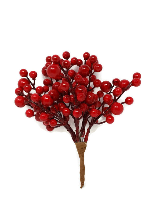 Glossy Red Berry Pick x 21cm