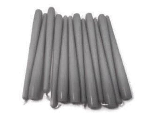 Tapered Candles - Box of 12 - Anthracite Grey
