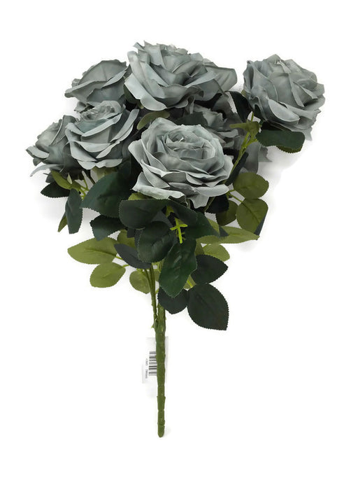 10 Head Open Rose Bush x 44cm - Grey