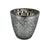Silver Glass Flower Design Tealight Holder