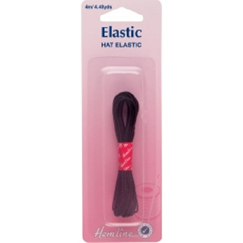 Hat Elastic: Black- 4m x 1.3mm