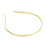 Metal Alice Band Gold 5mm Width Hairband