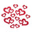 Craft Embellishment - Red Open Hearts - Pack of 12