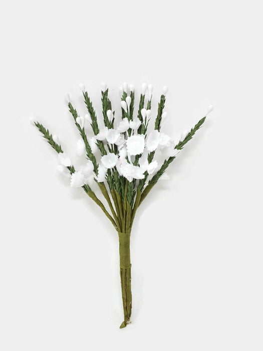 White Heather x 13cm - 12 Stems per Bunch - 6 Bunches per Pack