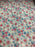 Polycotton Baby Blue Floral Fabric - 45" Width - 1 Metre - Cerise, White, Blue Flowers T222