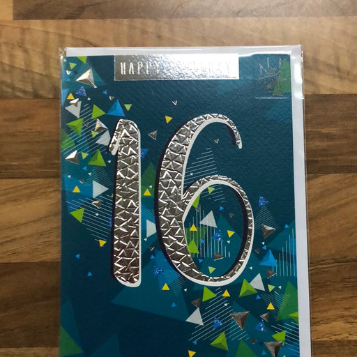 7x5" Card -  Happy Birthday - 16th