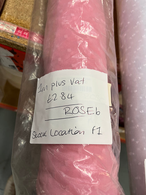 1 metre Pink Rose Knot Chiffon Fabric x 148cm - till code ROSE6