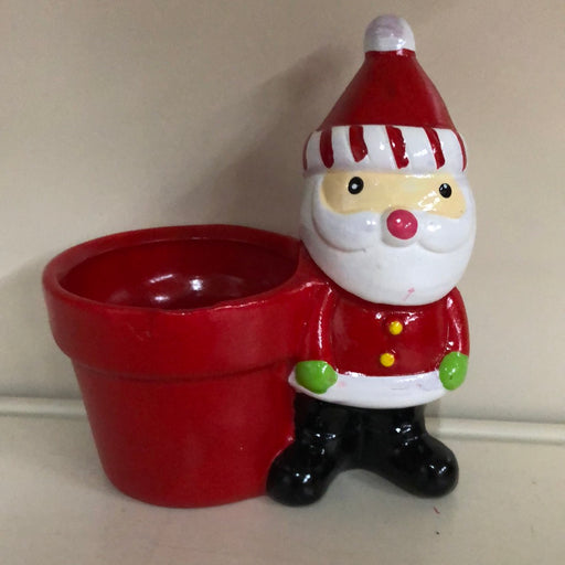Santa Novelty Ceramic w/6cm 'Drop in' Pot