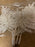 5 Stem Glitter Fern Bundle x 31cm - White