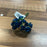 Paper Rose -14mm Heads - 12 Stems - Navy