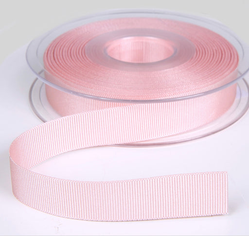 25mm x 20m Grosgrain Ribbon - Baby Pink