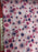 Polycotton Baby Pink Floral Fabric - 45" Width - 1 Metre - Purple, White, Cerise Flowers
