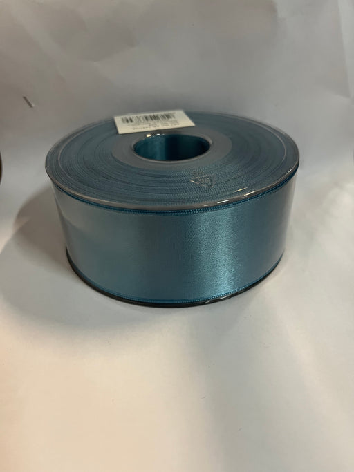 38mm x 20m Double Faced Satin Ribbon Air force steel blue
