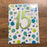 7x5" Card -  15th Birthday - Spotty Green & Blue