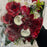 Rose Dahlia & Ranunculus Bush - Red & White