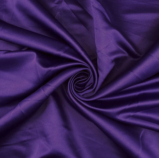 1 metre Purple Duchess Satin 100% Polyester Fabric 150cm Width