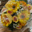 22 Stem Rose Gerbera & Ranunculus Flower Bush  - Yellow