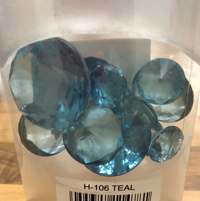 Translucent Acrylic Jewels Teal