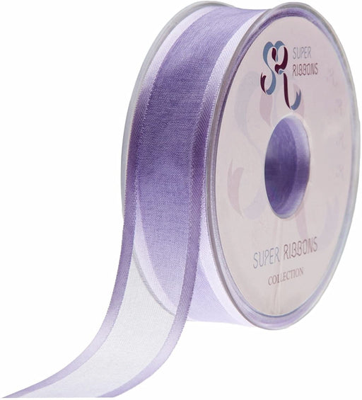 10mm Satin Edge Organza Ribbon x 25m - Lavender 