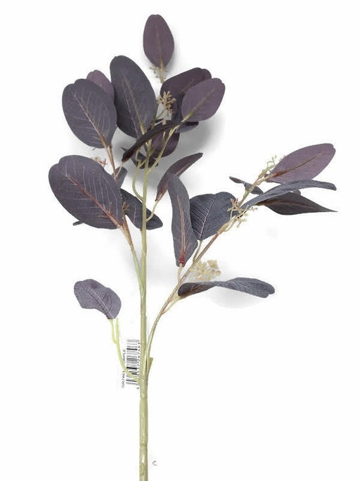 Seeded Eucalyptus Stem x 68cm - Purple