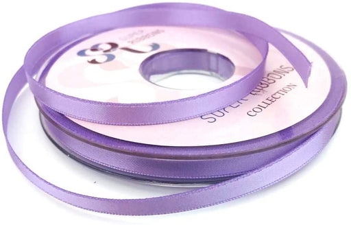 6mm x 20m Double Faced Lilac Lavender Satin Ribbon