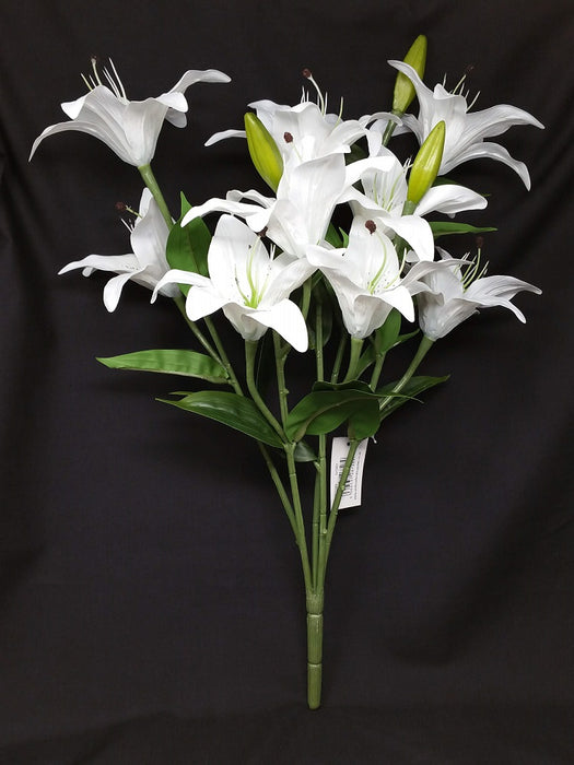Real Touch Lily Bush x 50cm - White