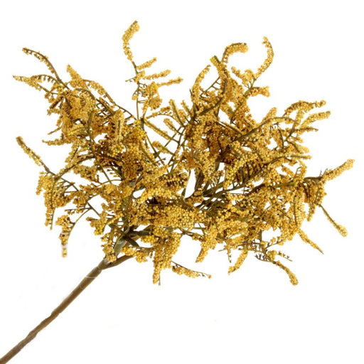 Artificial Limonium Bush - Yellow - 45cm long